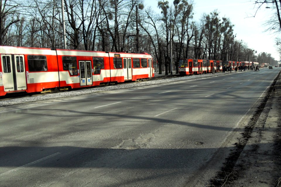 Aleja Zwycięstwa w Gdańsku - awaria tramwaju