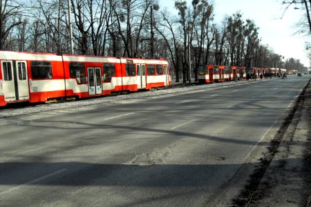 Aleja Zwycięstwa w Gdańsku - awaria tramwaju