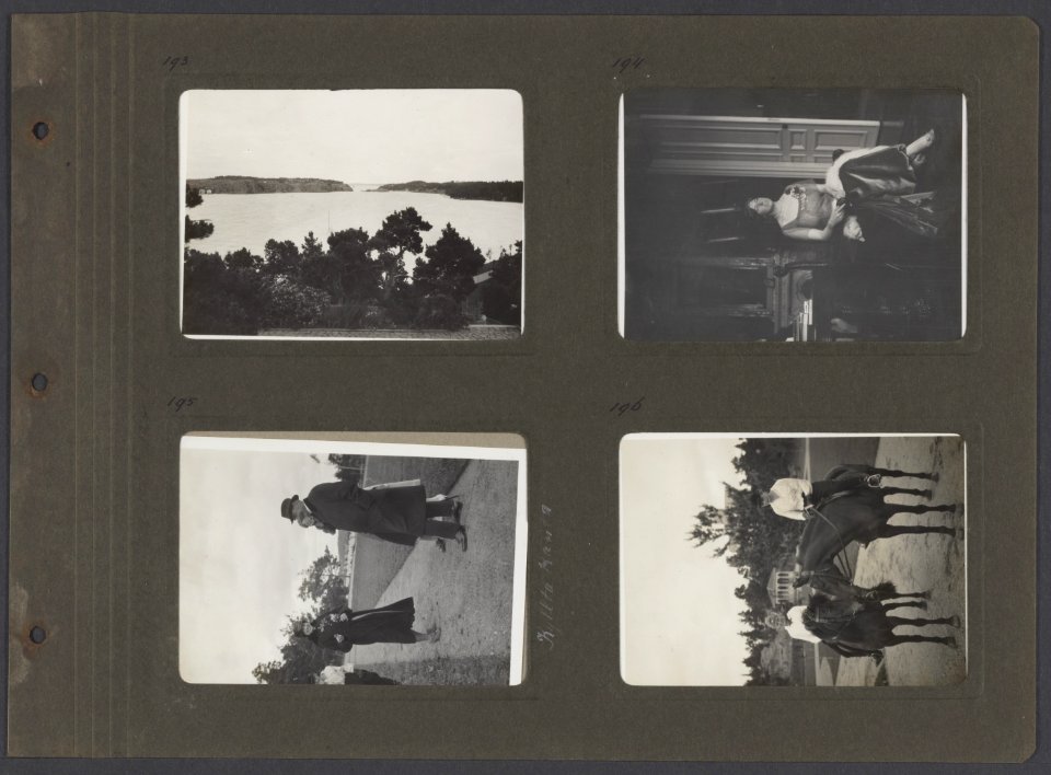 Albumblad met vier foto's, Bestanddeelnr 22 03