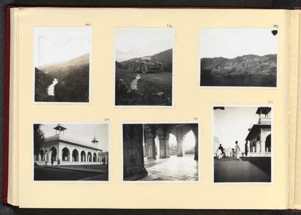 Albumblad met zes foto's, Bestanddeelnr 24 068