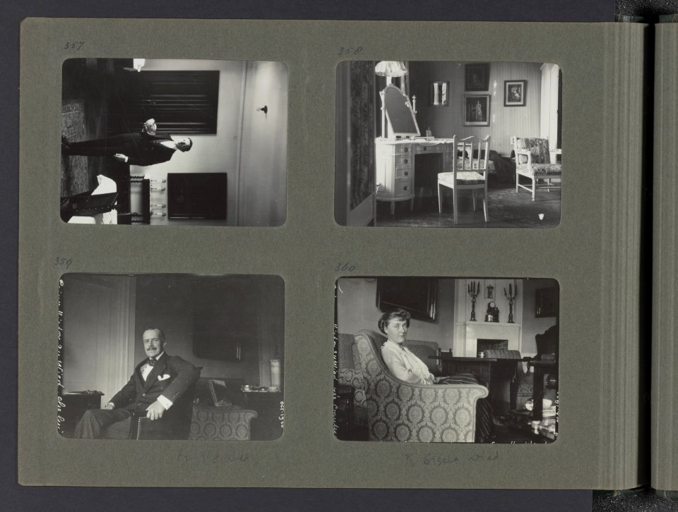 Albumblad met vier foto's, Bestanddeelnr 23 20