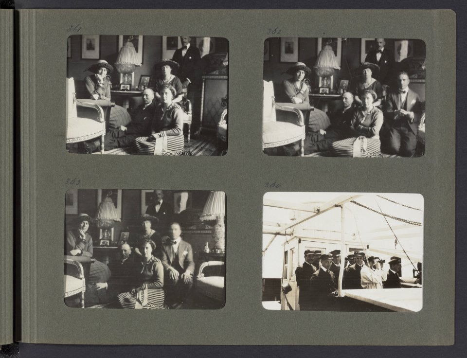 Albumblad met vier foto's, Bestanddeelnr 23 21