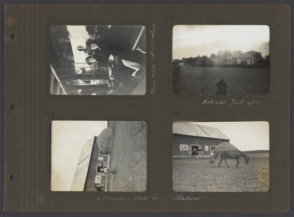 Albumblad met vier foto's, Bestanddeelnr 22 09