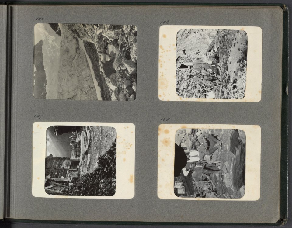 Albumblad met vier foto's, Bestanddeelnr 21 15