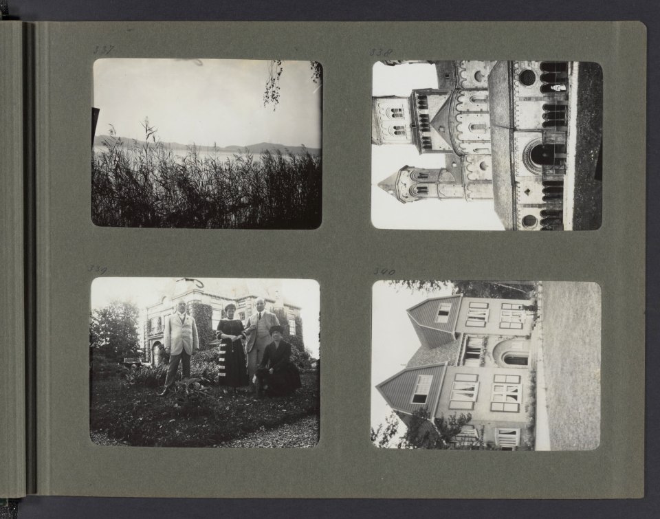 Albumblad met vier foto's, Bestanddeelnr 23 15