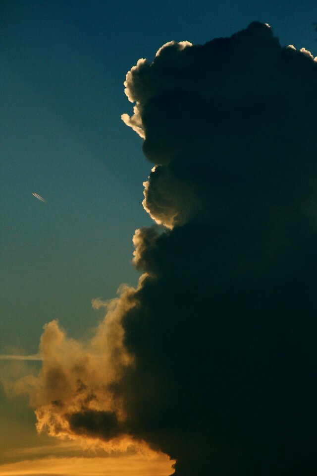 Gloomy dark clouds