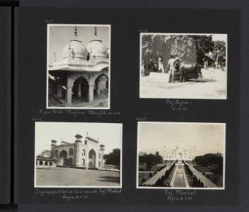 Albumblad met vier foto's, Bestanddeelnr 26 75
