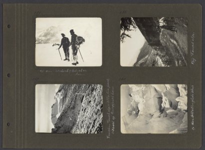 Albumblad met vier foto's, Bestanddeelnr 22 21