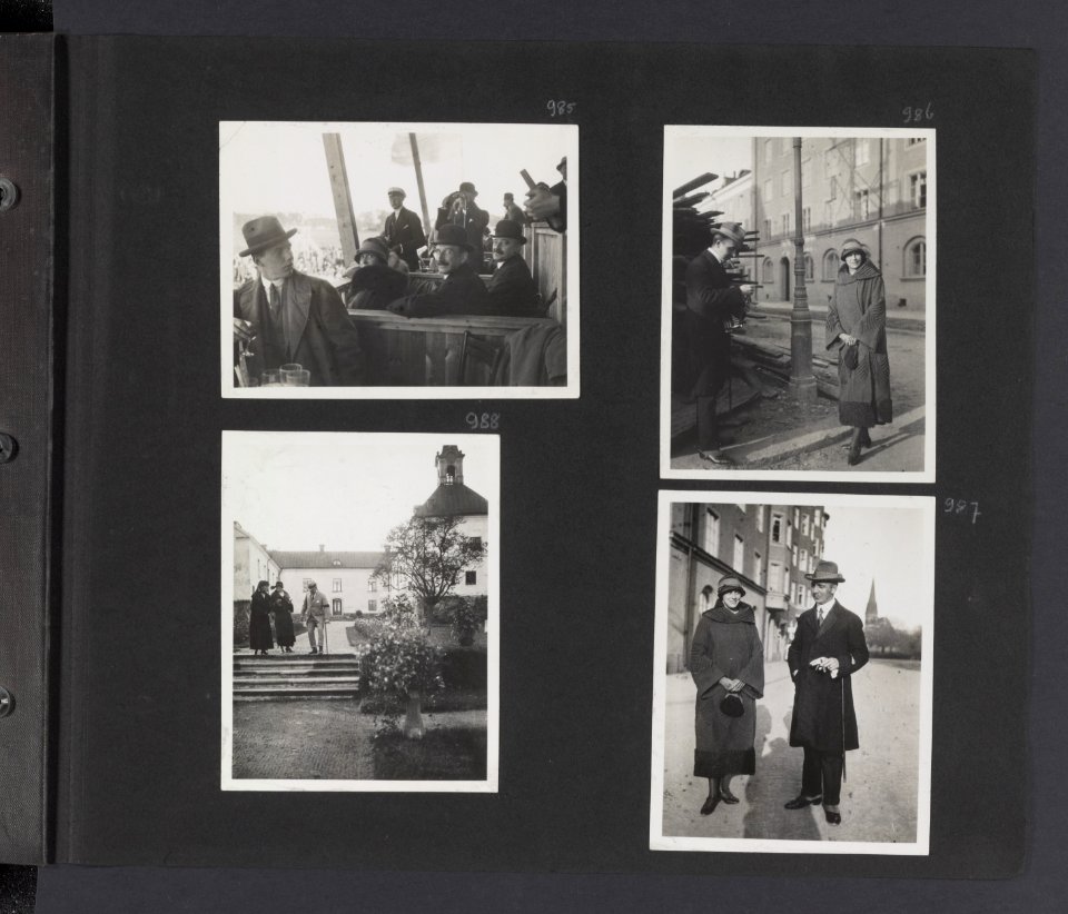 Albumblad met vier foto's, Bestanddeelnr 26 03