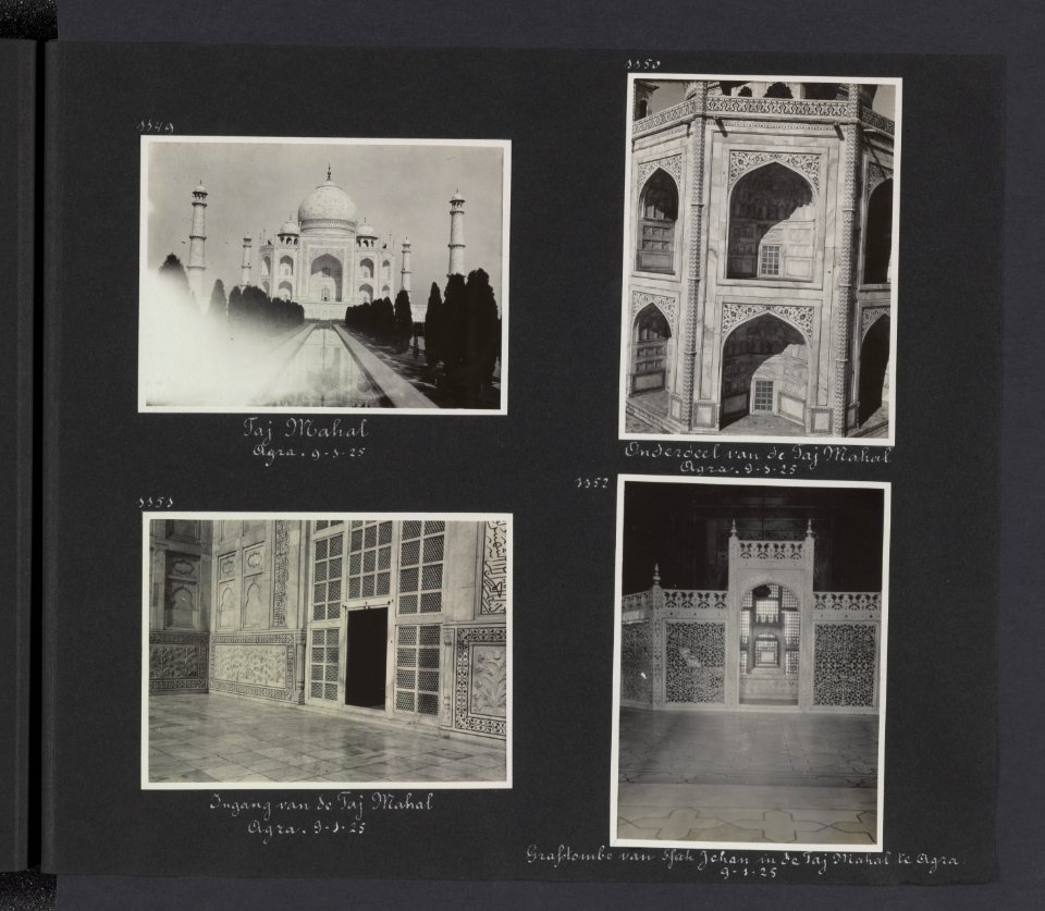 Albumblad met vier foto's, Bestanddeelnr 26 77