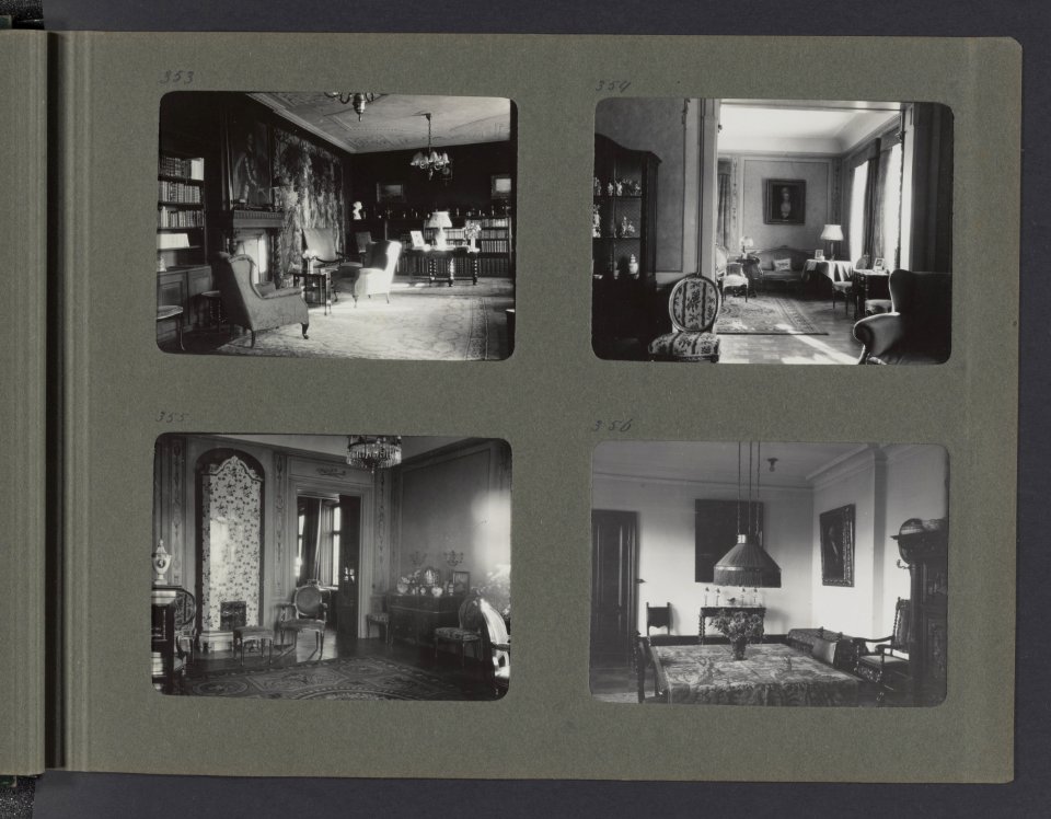 Albumblad met vier foto's, Bestanddeelnr 23 19