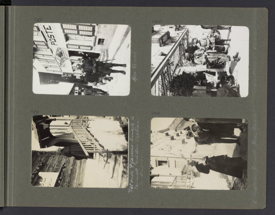Albumblad met vier foto's, Bestanddeelnr 23 05