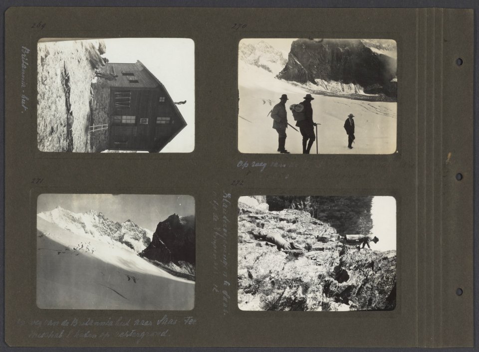 Albumblad met vier foto's, Bestanddeelnr 22 22