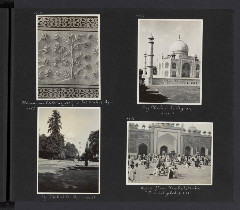 Albumblad met vier foto's, Bestanddeelnr 26 79