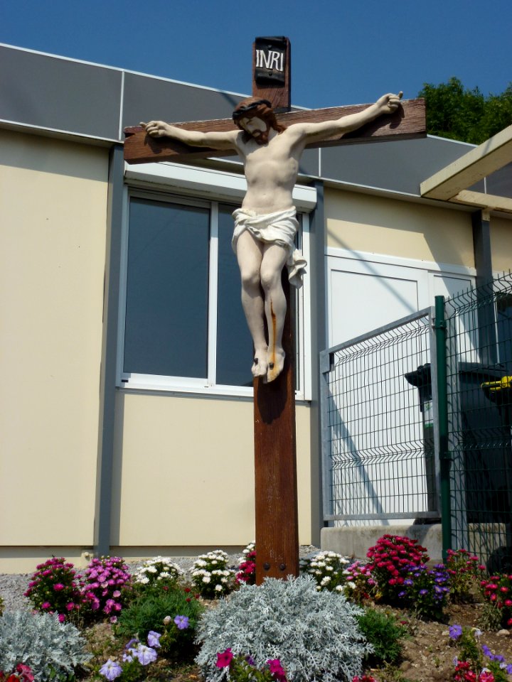 Alembon (Pas-de-Calais) croix de chemin