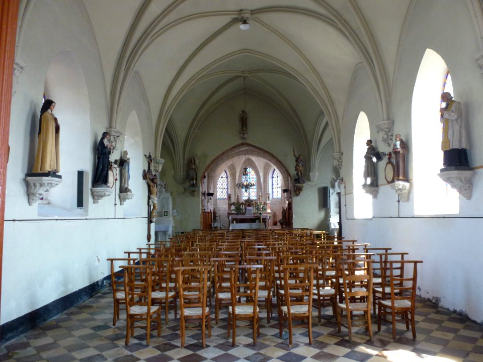Alembon (Pas-de-Calais) église, intérieur