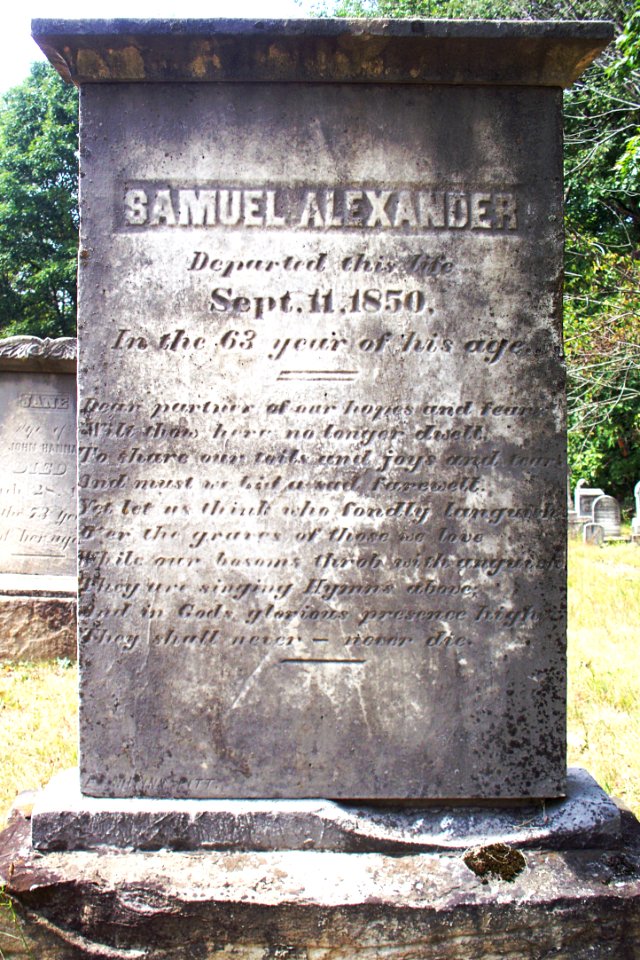 Alexander (Samuel), Bethany Cemetery, 2015-08-30, 01