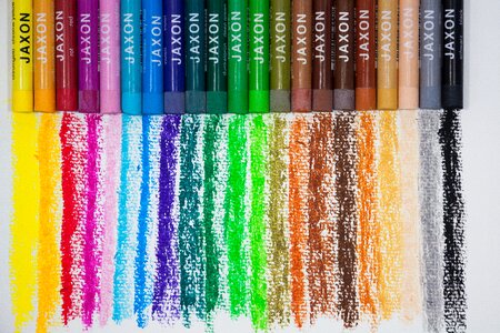 Color spectrum paint paper