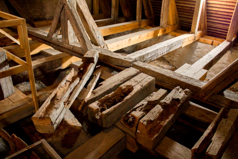 Alte Balken Dachstuhl Frauenkirche Görlitz 2