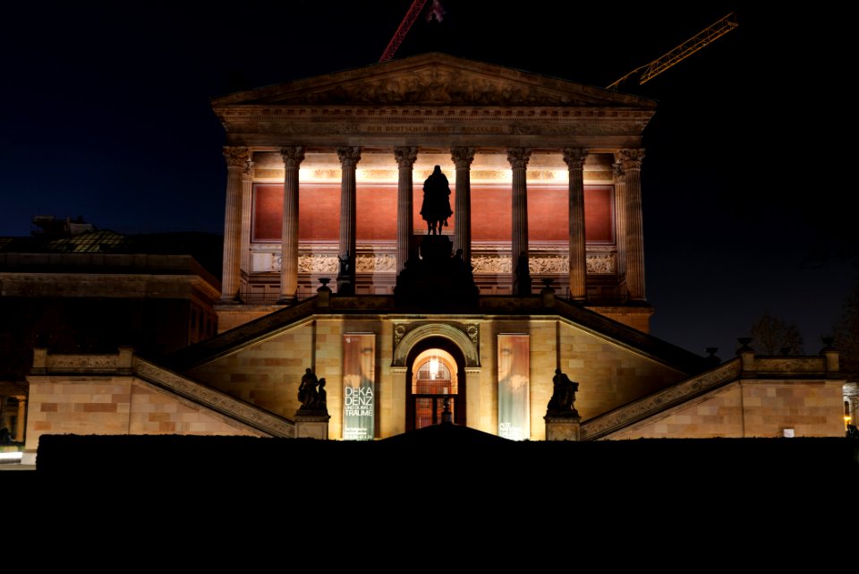 Alte Nationalgalerie Berlin at night 2021-01-17 03