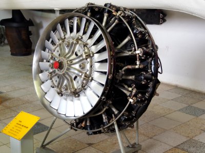 Alvis Leonides MK 173-02 (1950) used in Bristol B171 Sycamore, at Flugausstellung Hermeskeil, pic1