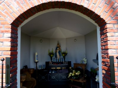 Alverna (Wijchen) Mariakapel Boskant interieur