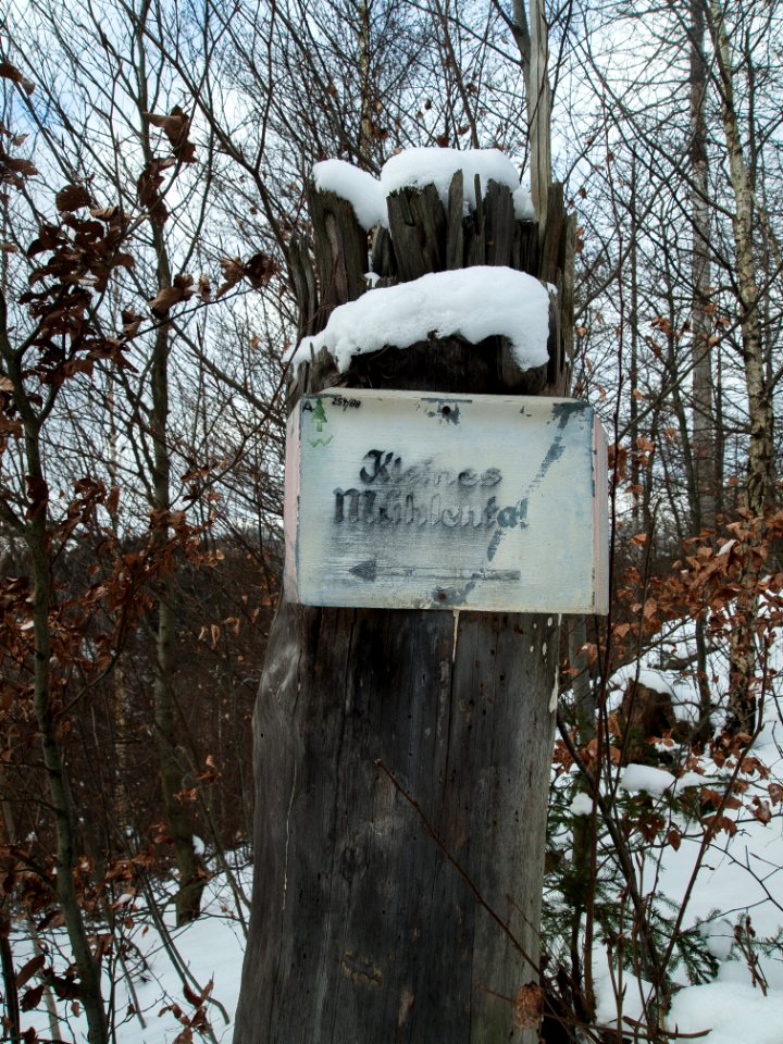 Altenbrak Wegweiser Mühlental