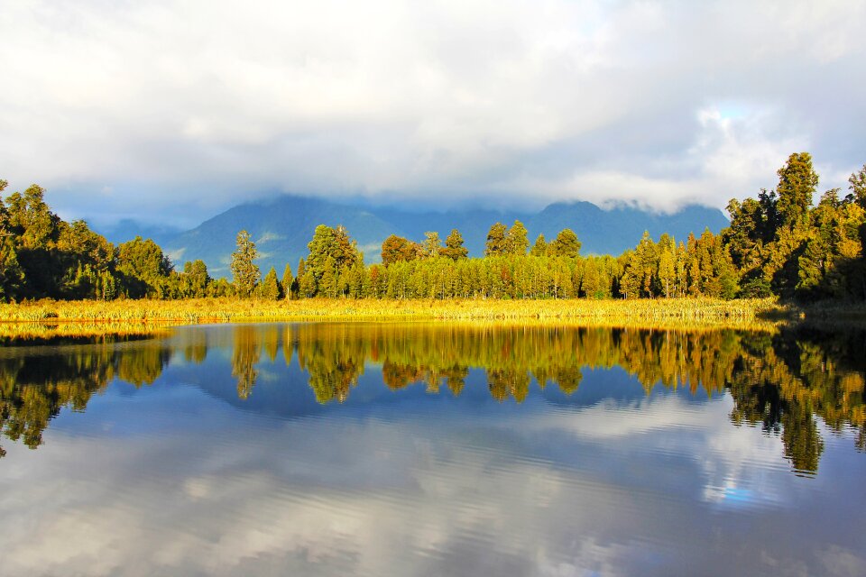 Beautiful reflection water