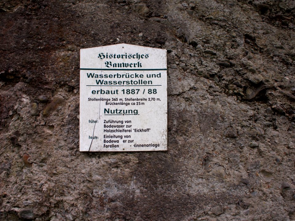 Altenbrak Wasserbruecke Infotafel