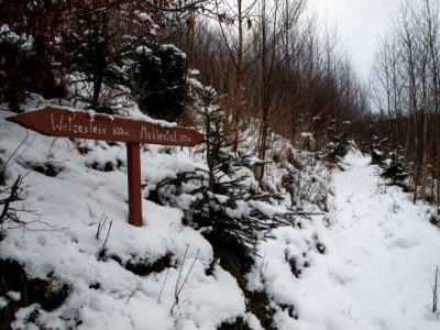 Altenbrak Wegweiser Schieferbruchweg