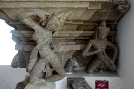 Altar with Apsaras, view 4, Tra Kieu, 7th-8th century, Quang Nam - Museum of Cham Sculpture - Danang, Vietnam - DSC01501