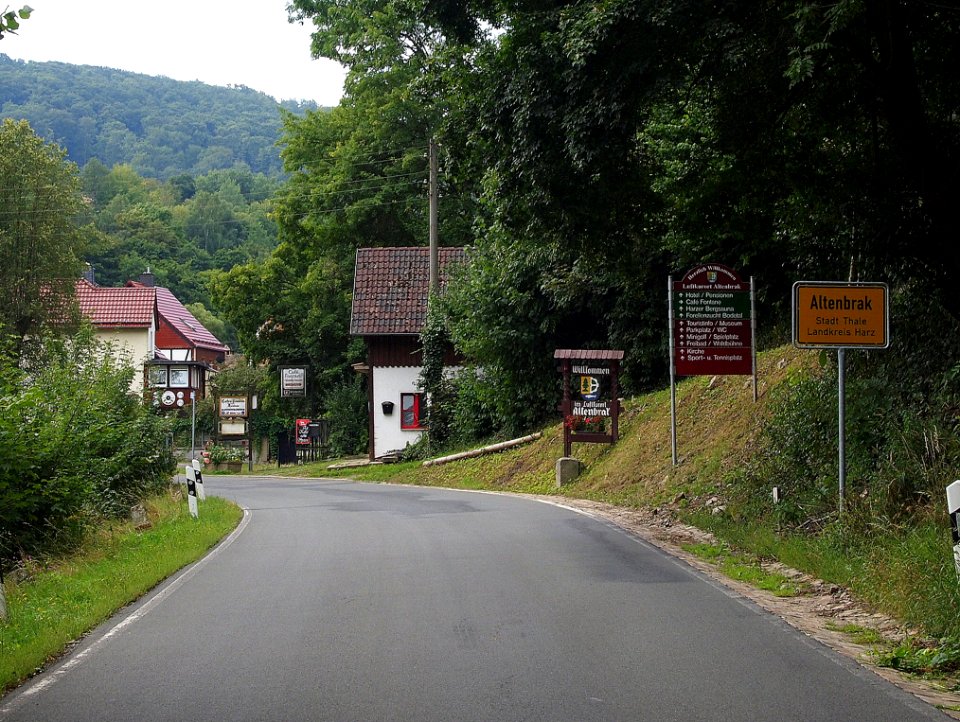 Altenbrak Ortseingang
