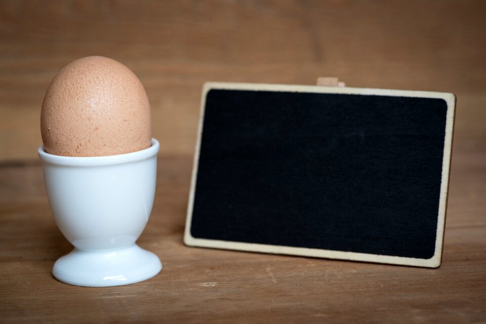 Eggshell egg cups brown egg