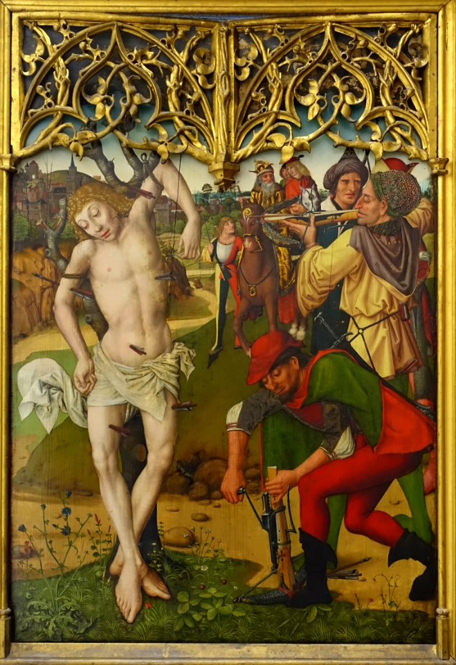 Altar from the Augustinian Church, Nuremberg, view 2, probably by Hans Trout, 1487, painting on coniferous wood - Germanisches Nationalmuseum - Nuremberg, Germany - DSC03237