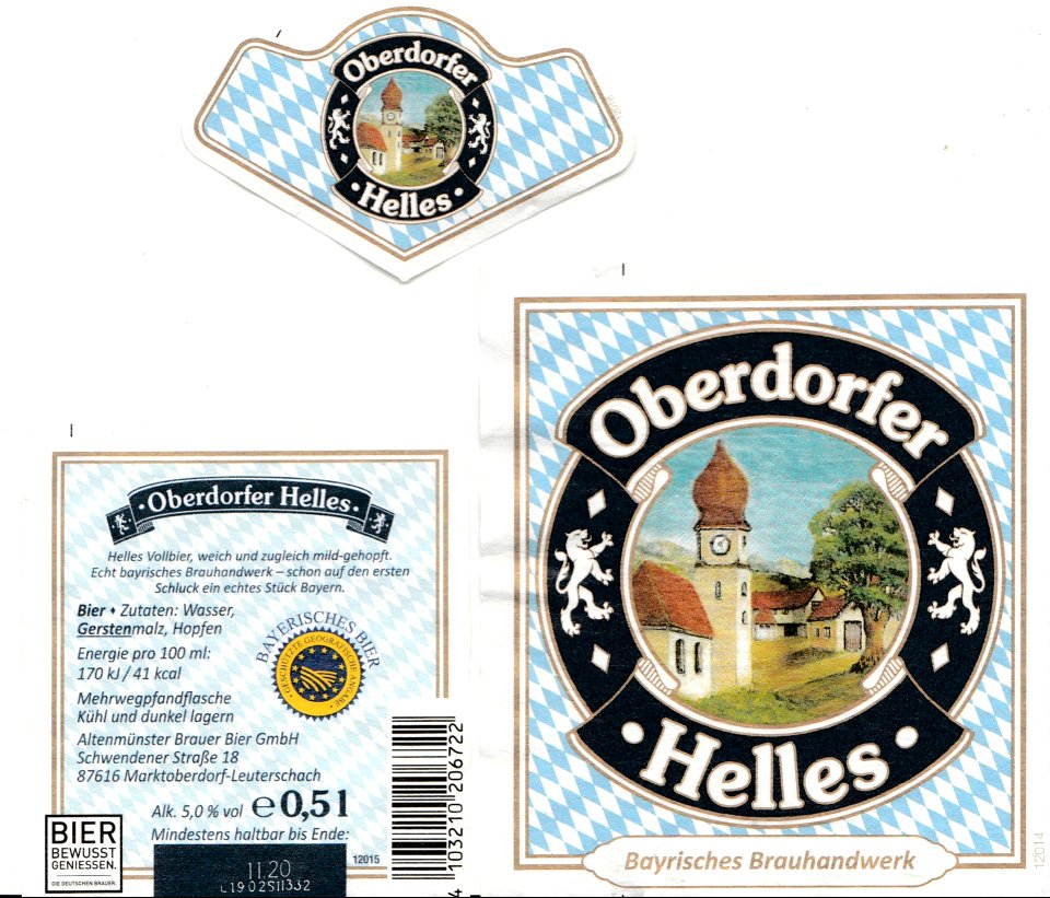 Altenmünster Brauer Bier GmbH - Oberdorfer Helles