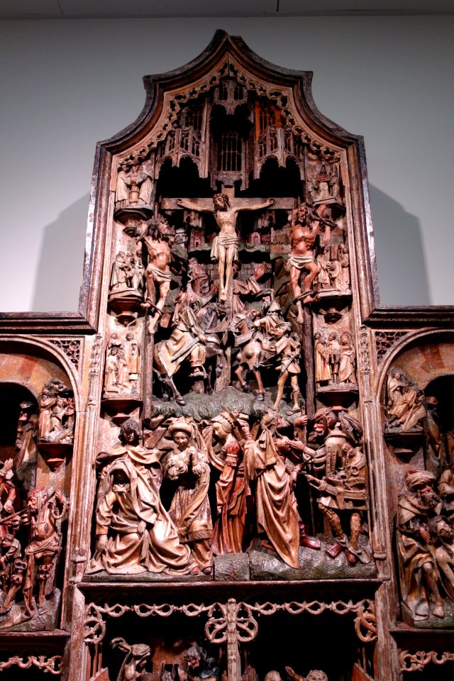Altar with scenes of Christ's childhood and passion, 1 of 4, Antwerp, c. 1520-1530 - Museum M - Leuven, Belgium - DSC04882