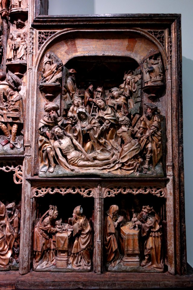 Altar with scenes of Christ's childhood and passion, 3 of 4, Antwerp, c. 1520-1530 - Museum M - Leuven, Belgium - DSC04889