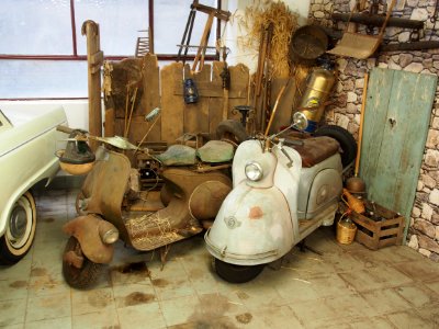 Alte Roller, Verkehrsmuseum Karlsruhe