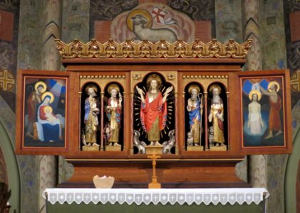 Altar in Lysekil Church, Sweden photo