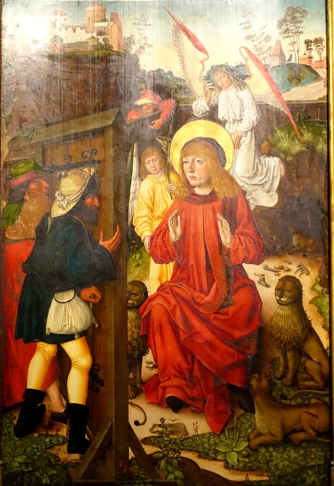 Altar from the Augustinian Church, Nuremberg, view 5, probably by Hans Trout, 1487, painting on coniferous wood - Germanisches Nationalmuseum - Nuremberg, Germany - DSC03243