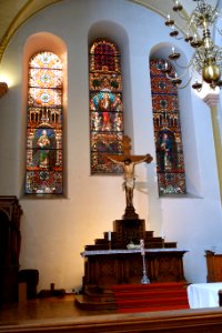Altar - Dreifaltigkeitskirche interior - Luxembourg City - DSC05987