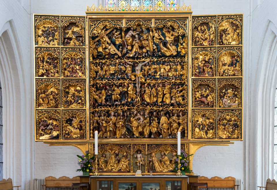 Altarpiece Odense Sankt Knut cathedral Denmark
