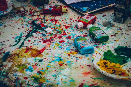 Colours craft messy