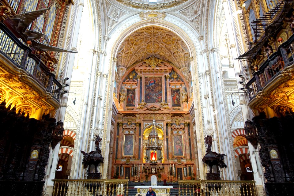 Altar piece of Capilla Mayor, Mosque of Cordoba, Spain - DSC07218