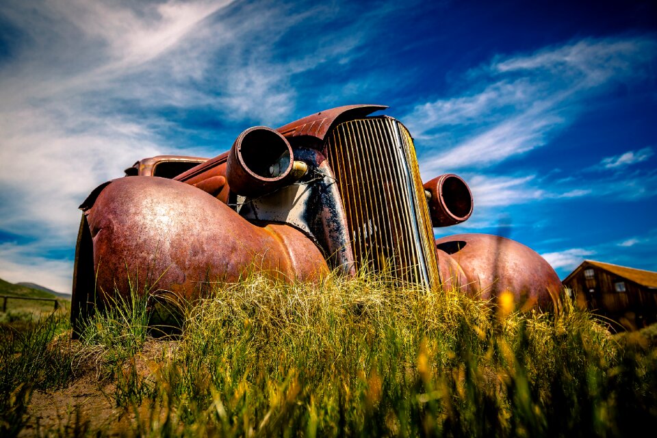 Vintage car auto scrap