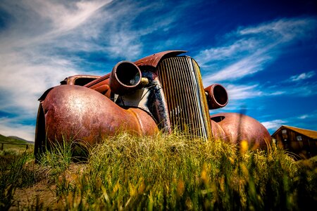 Vintage car auto scrap