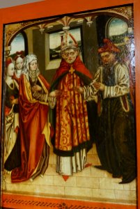 Altarpiece with two wings, by the Meister der Braunschweiger Sippentafeln, probably Braunschweig, c. 1510 AD, tempera on wood, view 3 - Braunschweigisches Landesmuseum - DSC04599