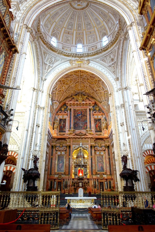 Altar piece of Capilla Mayor, Mosque of Cordoba, Spain - DSC07217