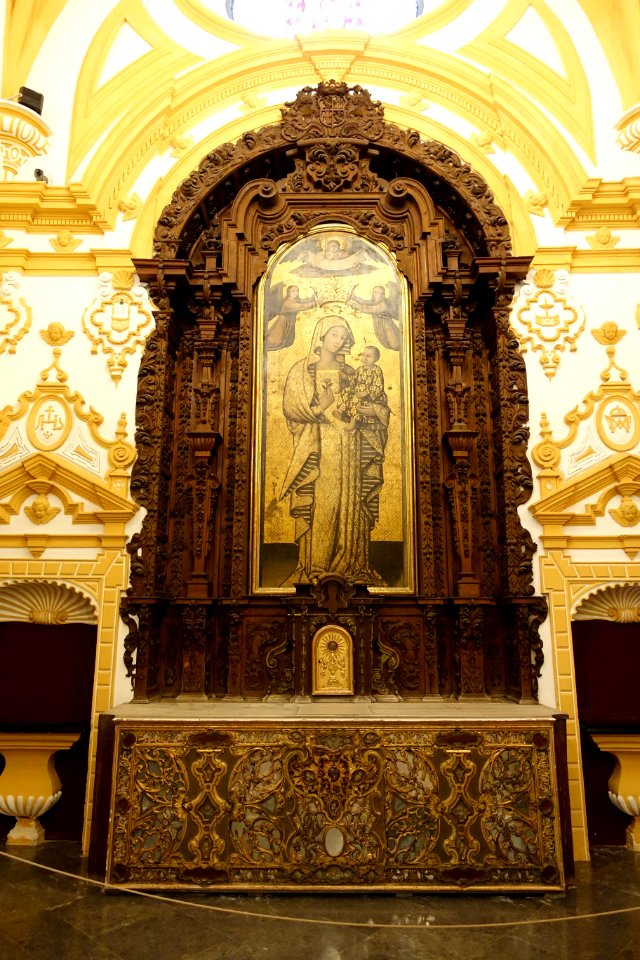 Altar piece in the Chapel - Alcázar of Seville, Spain - DSC07461