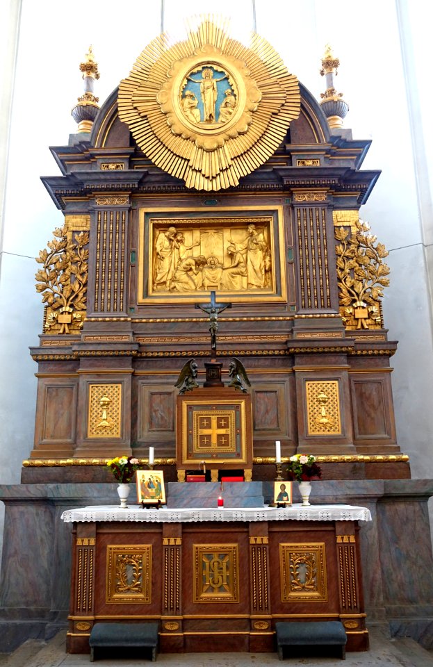 Altar - Interior of Fredrikskyrkan - Karlskrona, Sweden - DSC08383